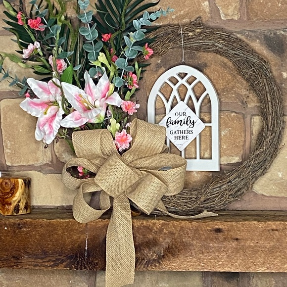 Grapevine Floral Wreath 18” SALE!!!! - Picture 2 of 13